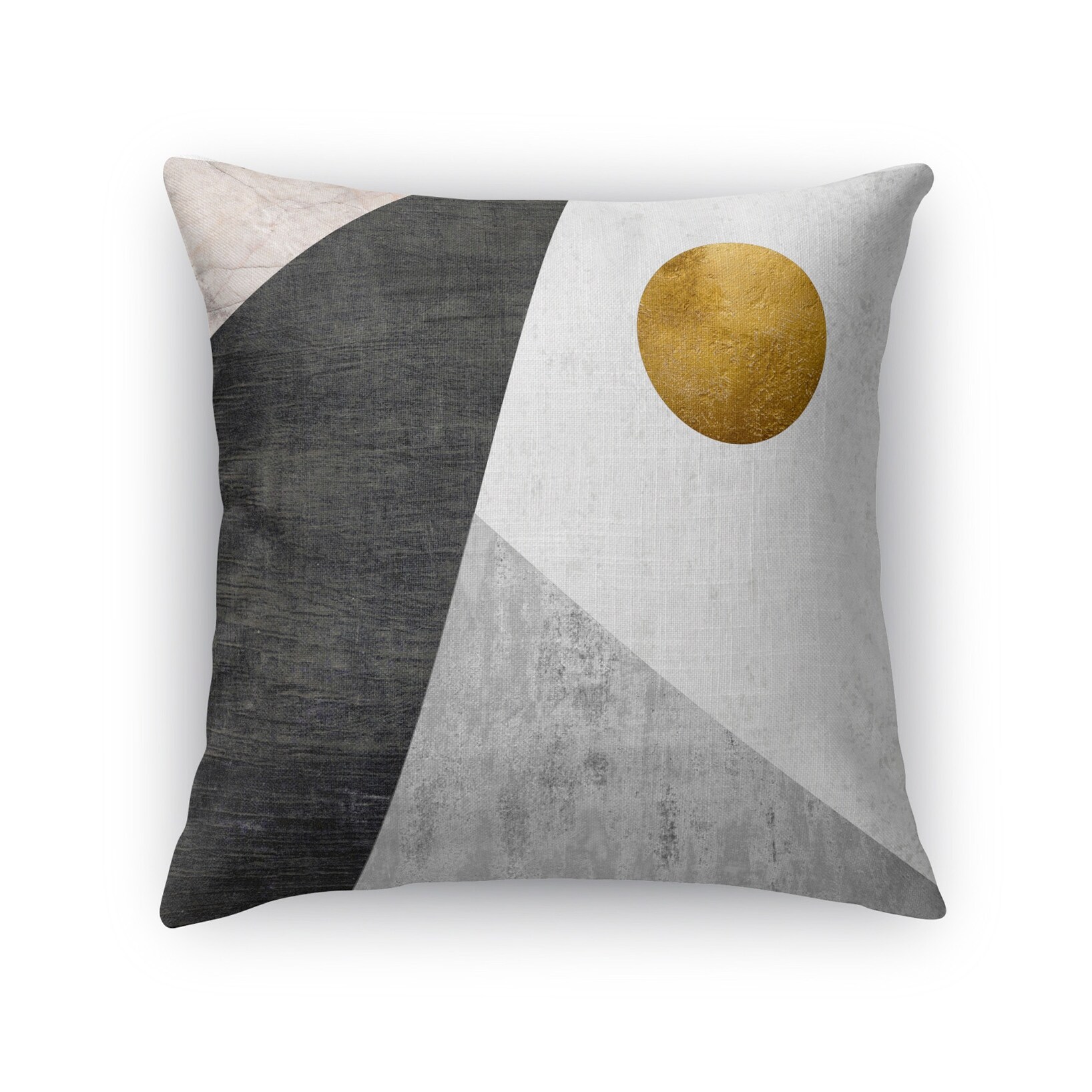 photo Black And Gold Accent Pillows kavka designs gold black grey night moon accent pillow with insert