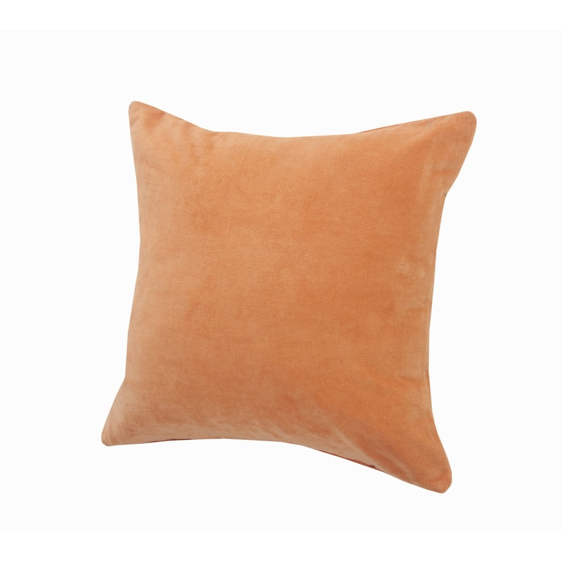 Sevita Solid Velvet Cotton Throw Pillow