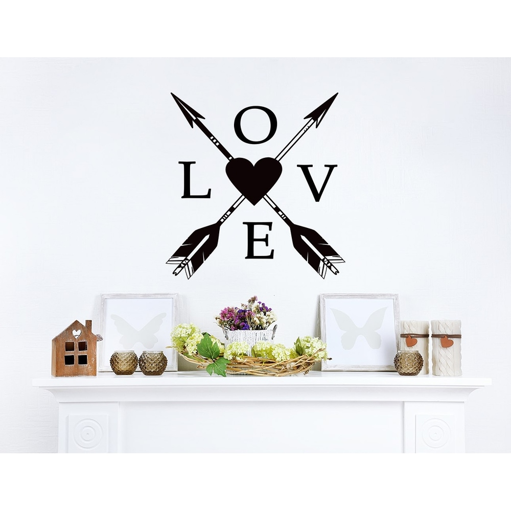 Shop New Wall Decals Boho Arrows Decal Love Quote Heart Overstock 31718913