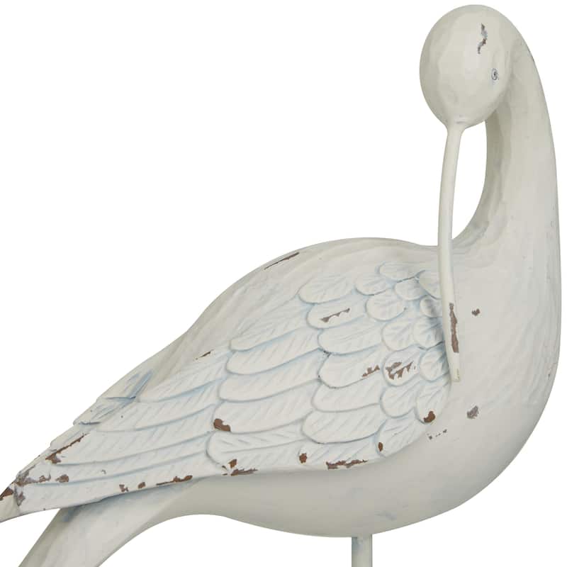 Polystone Bird Decorative Sculpture - Set of 2 White - Roche River Decor