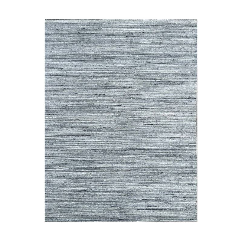 Solid Color Rags Natural Grey Hand-Knotted Wool Modern Lori Baft Gabbeh Solid Color Rug ...