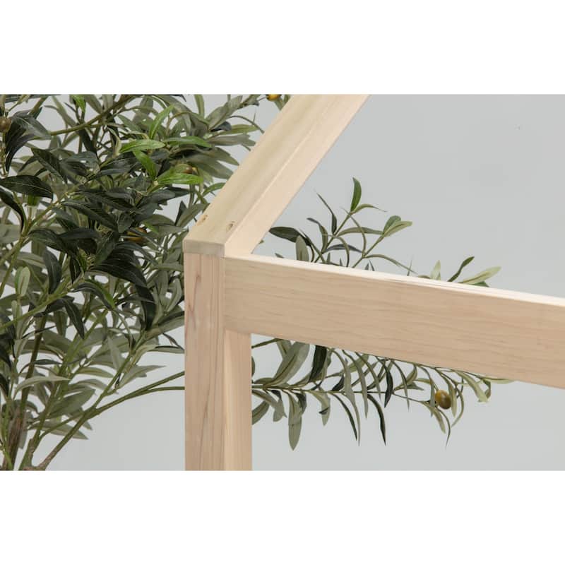 Farmhouse Full Size House Bed - Raised Panel Design, Solid Wood Frame, Kids Bed