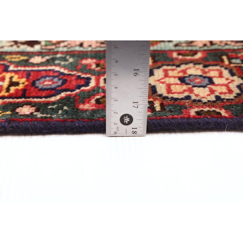 ECARPETGALLERY Hand-knotted Kayseri Vintage Dark Navy Wool Rug - 4'3 x 6'2