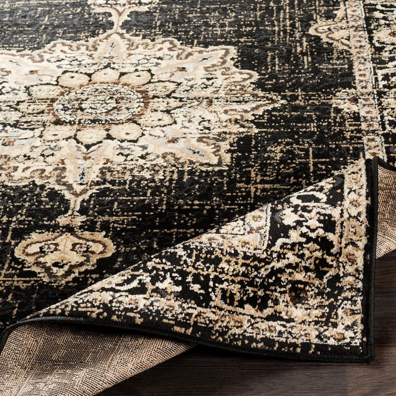 Sheridan Traditional Black Runner - 2' 2" x 7' 6"