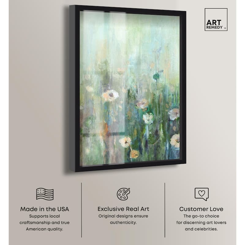 Harmony Green I Shadowbox by Art Remedy