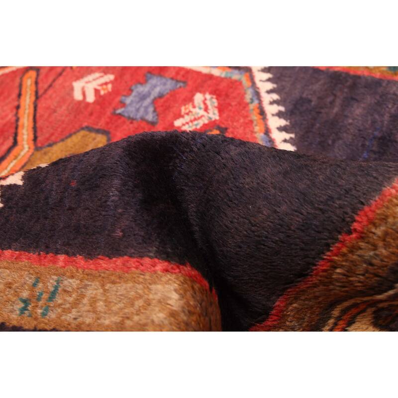 ECARPETGALLERY Hand-knotted Konya Anatolian Dark Navy, Red Wool Rug - 3'10 x 9'5