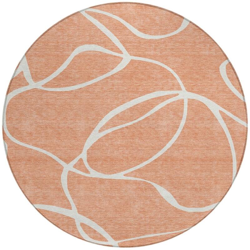 HomeRoots Abstract Transitional Rectangle Outdoor Rug