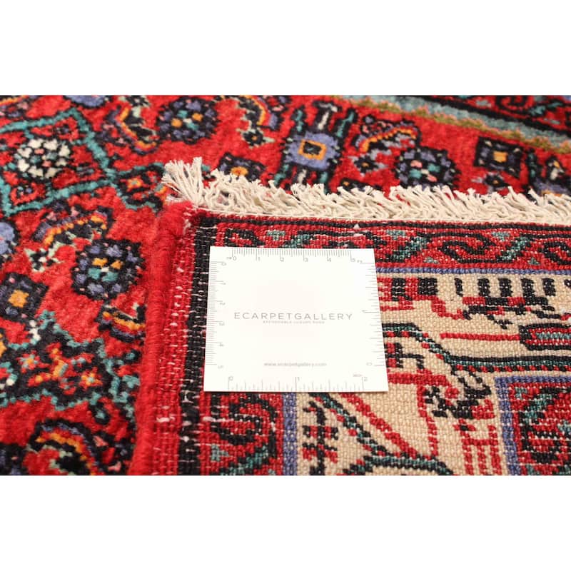 ECARPETGALLERY Hand-knotted Andelz Red Wool Rug - 2' 6" x 9' 3"