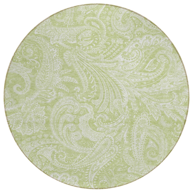 HomeRoots Paisley Transitional Rectangle Outdoor Rug