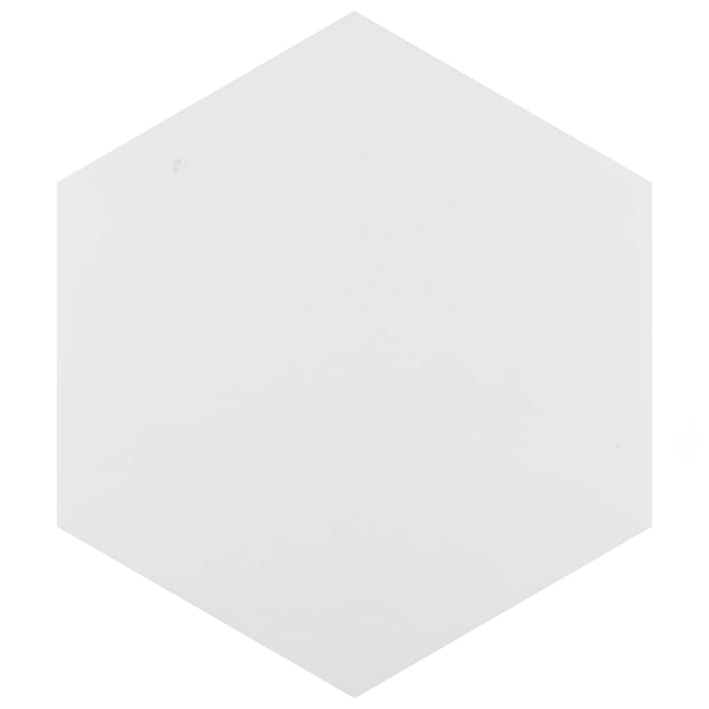 Merola Tile Hexatile Matte Blanco 7" x 8" Porcelain Floor and Wall Tile