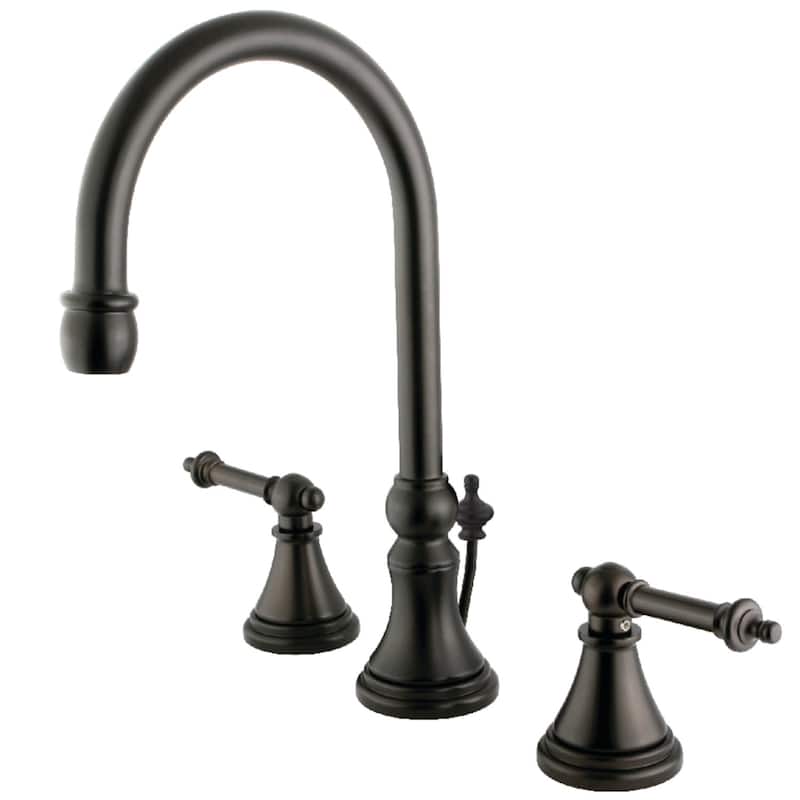 Kingston Brass Templeton Widespread Bathroom Faucet with Brass Pop-Up