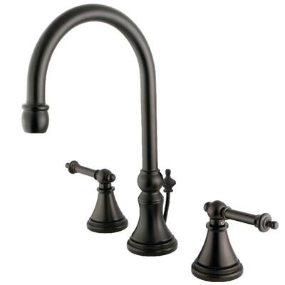 Kingston Brass Templeton Widespread Bathroom Faucet with Brass Pop-Up