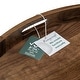 preview thumbnail 20 of 68, KINWELL Round Black Walnut Wood Serving Tray Ottoman Tray with Handles