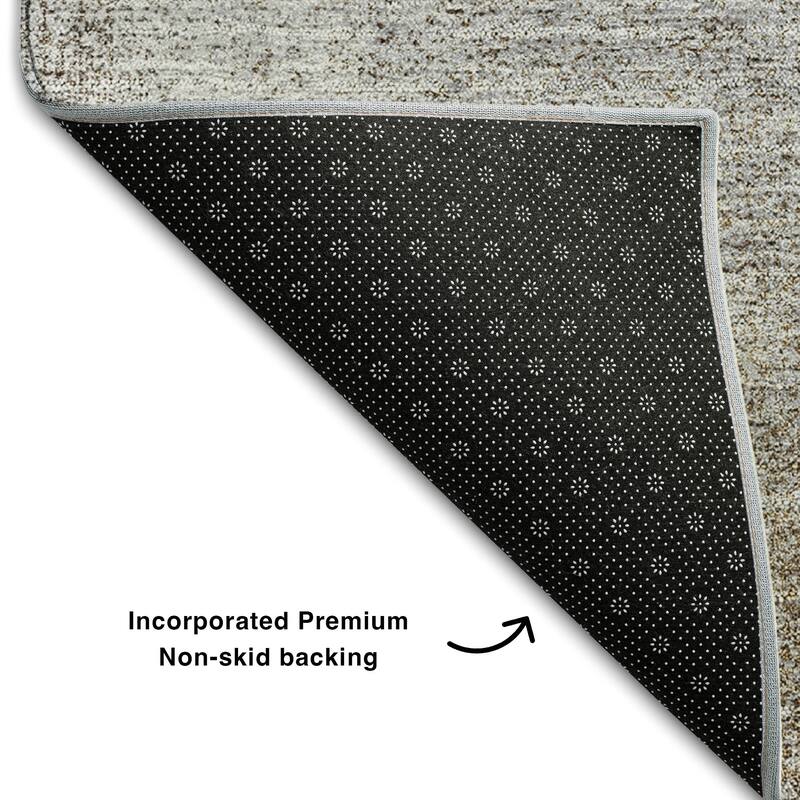 Premium Washable Super Soft Solid Ombre Mayfield Rug