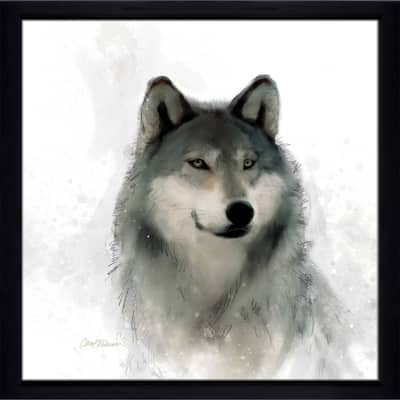 "Rainsoft Wolf" by Carol Robinson Print on Acrylic.