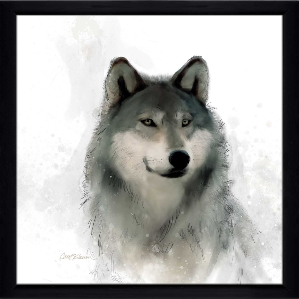 "Rainsoft Wolf" by Carol Robinson Print on Acrylic.
