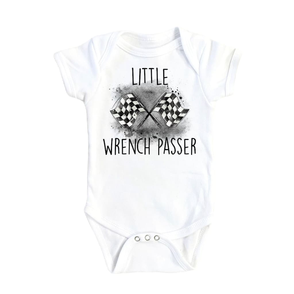 Racing Wrench - Baby Boy Girl Clothes Infant Bodysuit Funny Cute Newborn