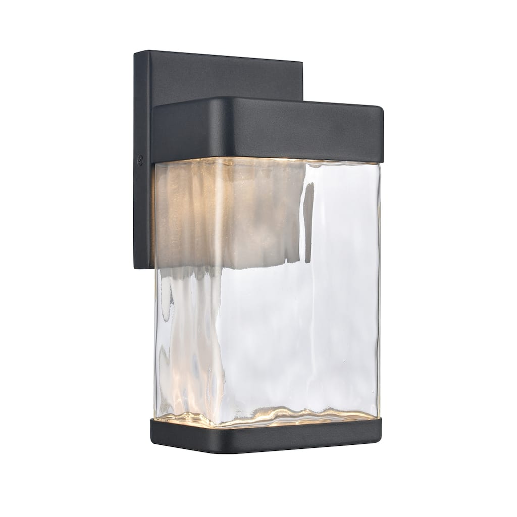 Elk Home Cornice 9.75'' High Integrated LED Outdoor Sconce - Charcoal Black
