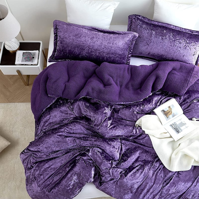 Velvet Crush - Coma Inducer® Oversized Comforter Set - Purple Reign