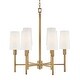 preview thumbnail 1 of 7, Hinkley Lighting 46455 Fenwick 6 Light 28" Wide Chandelier Heritage Brass