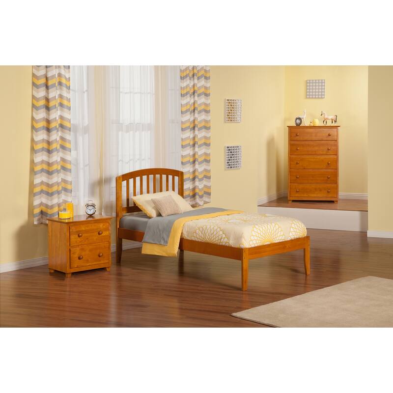 King Platform Bed - Handmade Home Espresso Finish - Sturdy Design, Open Footboard - 62.62"L x 82.5"W x 50"H