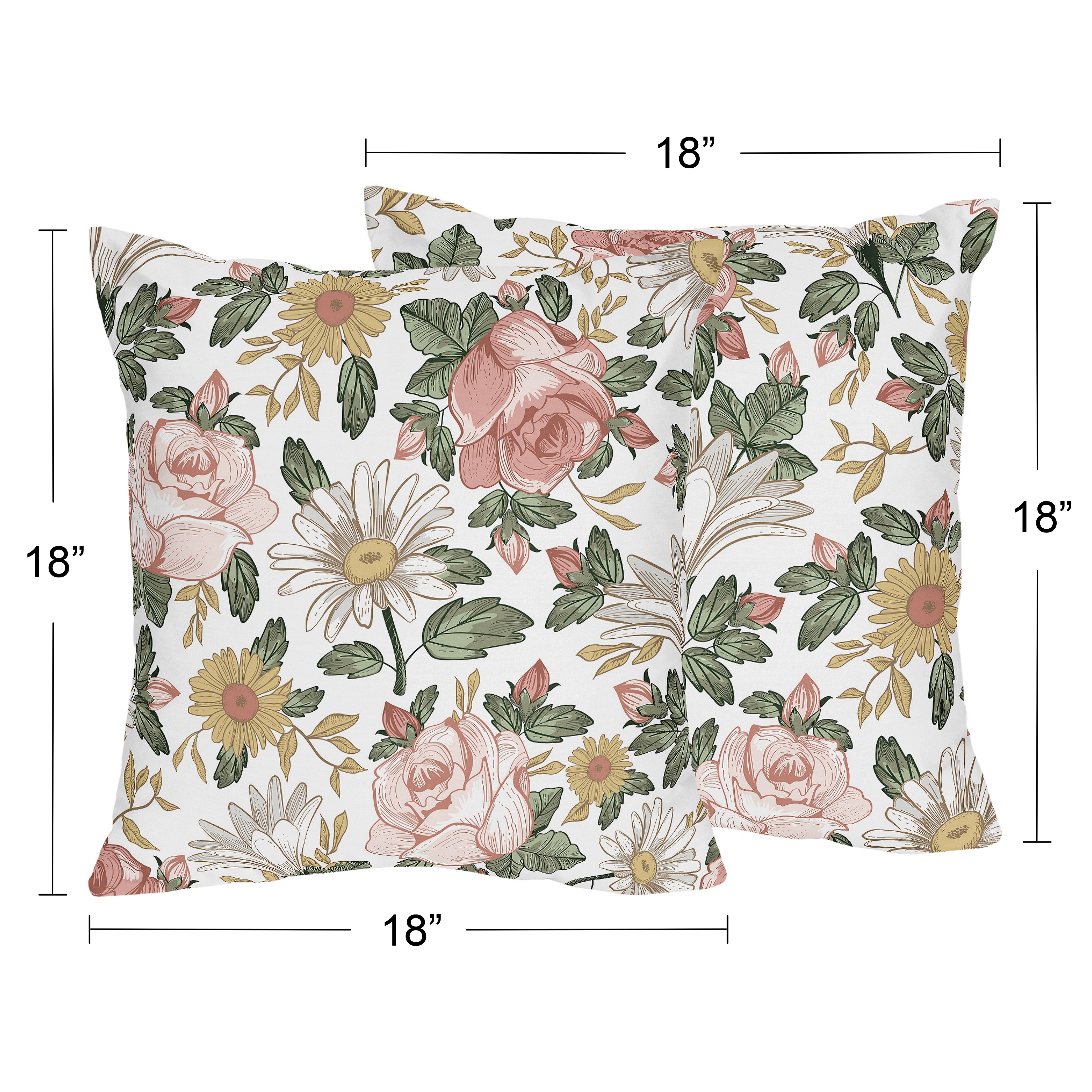 Sweet jojo designs throw outlet pillows