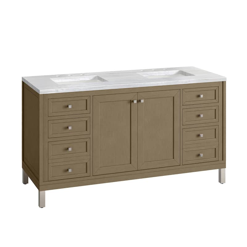 James Martin Vanities 503-V60D-3AF Chicago 60" Free Standing Double