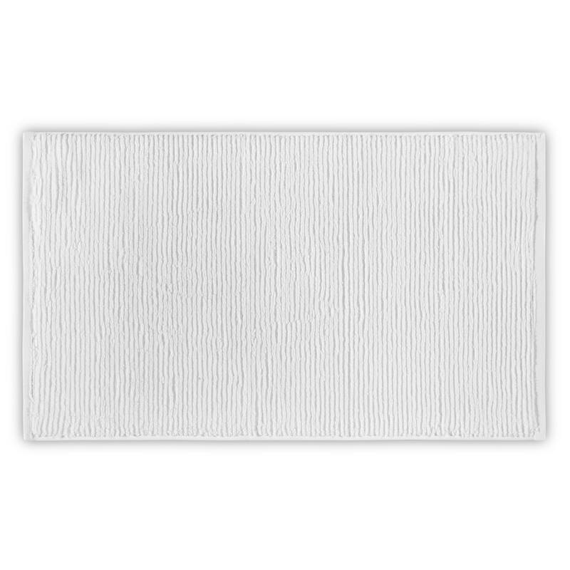 Slim Ribbed Bath Rug 60x90 - White