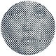 preview thumbnail 30 of 30, SAFAVIEH Handmade Ebony Dyrfinna Modern Wool Rug 6' Round - Navy/Ivory - Round