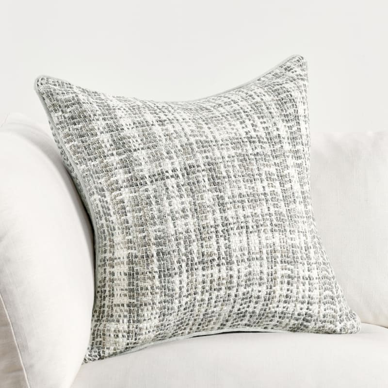 Kosas Home Baxter Woven 22-inch Throw Pillow - Ivory