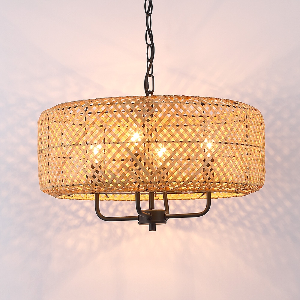 Bamboo drum chandelier hot sale