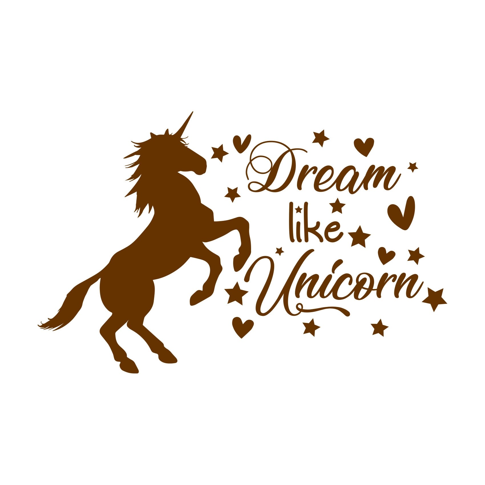 Rainbow Unicorn Vinyl Wall Sticker Decal Living Room Kids Nursery DIY Decor P8PL 