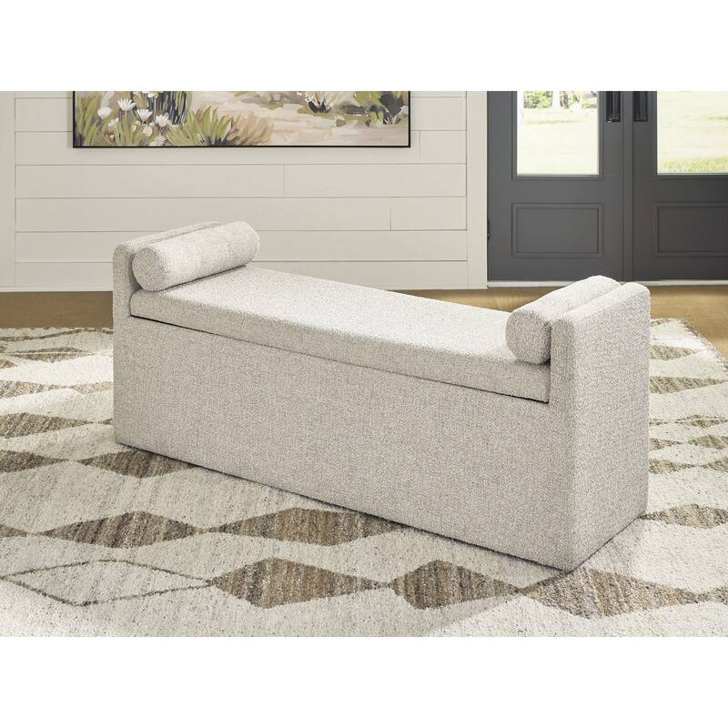 Signature Design by Ashley Galliden Beige 62" Dining Bench - 62" W x 19" D x 25" H