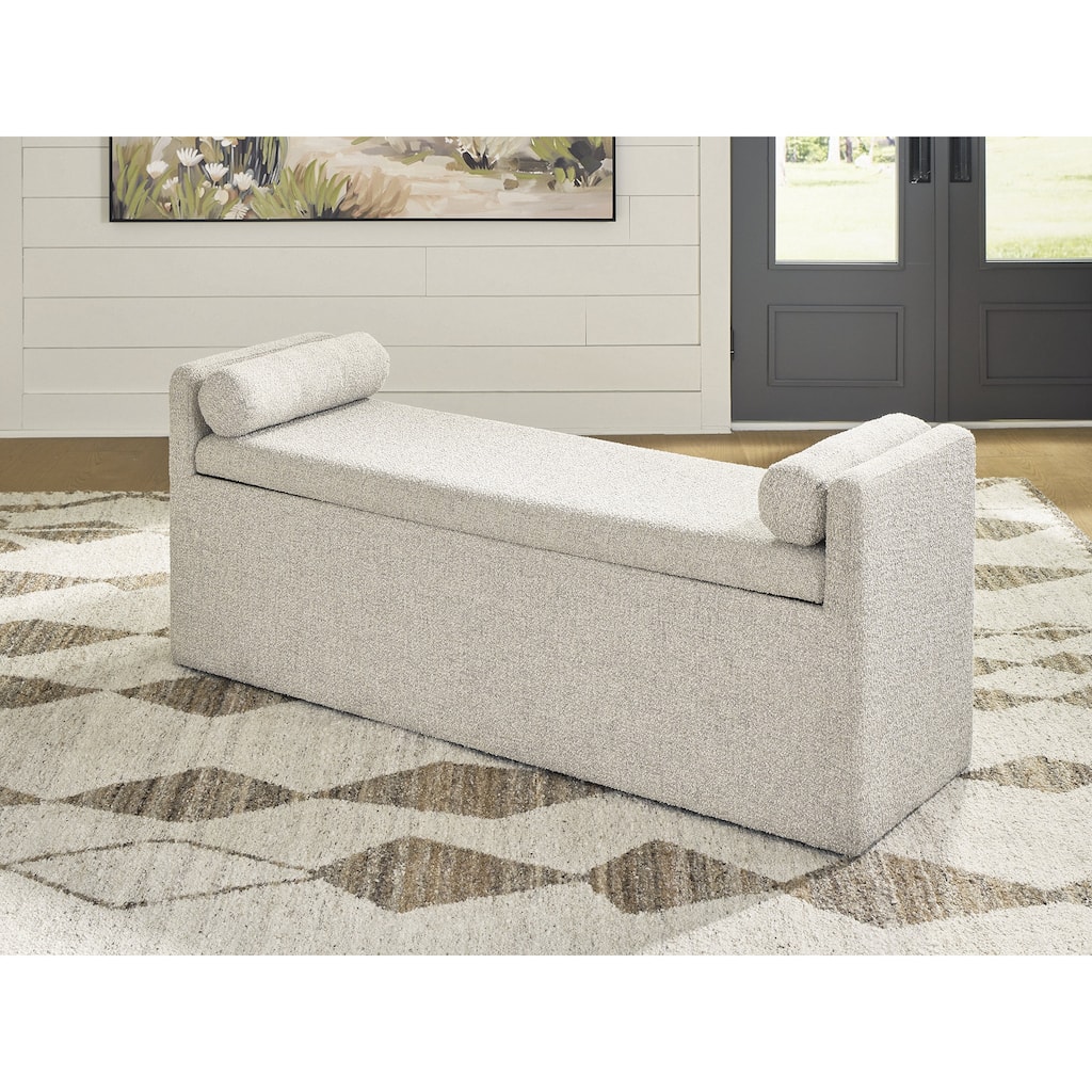 Signature Design by Ashley Galliden Beige 62" Dining Bench - 62" W x 19" D x 25" H