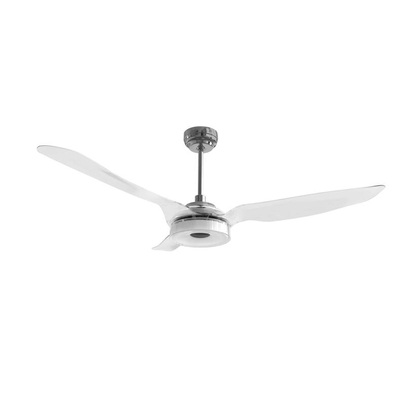CARRO Felix 60" ABS 3-Blade Indoor Smart Ceiling Fan with Light and Remote