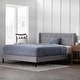 preview thumbnail 19 of 35, Brookside Isabelle Button Tufted Wingback Upholstered Bed Stone - California King