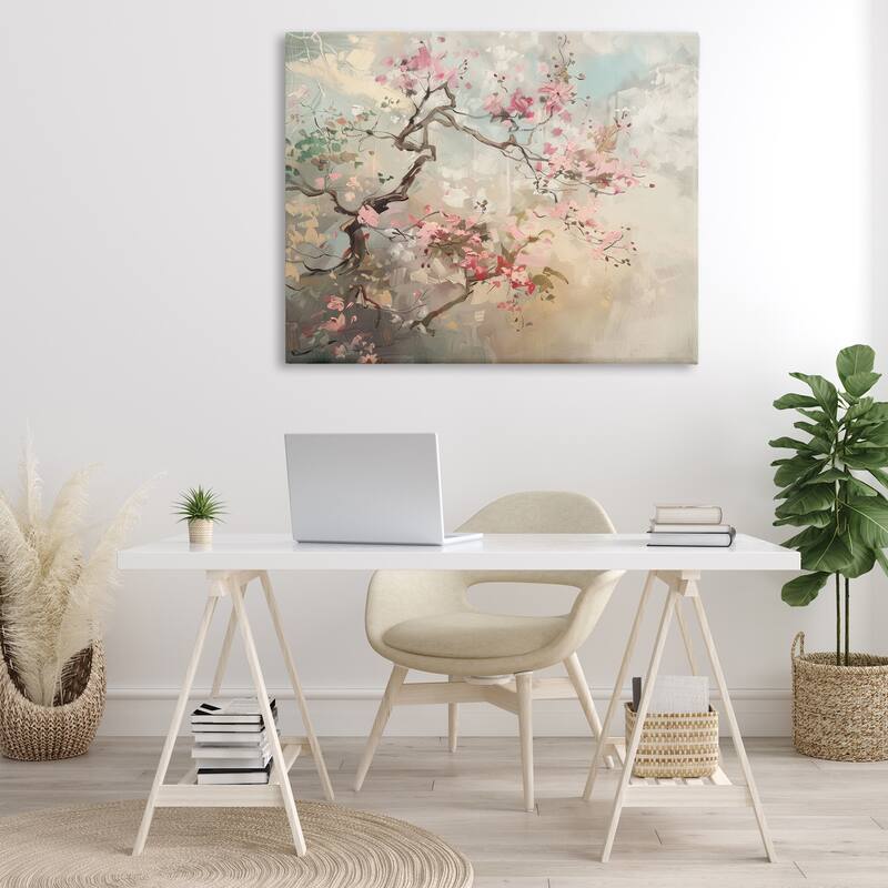 Stupell Wild Cherry Blossoms Tree Canvas Wall Art Design By Arlington Prints