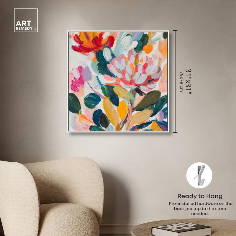 Lively Flora II Canvas by Art Remedy