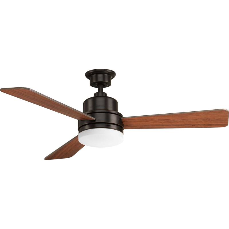 Progress Lighting Trevina 52" 3 Blade Indoor Ceiling Fan with Wall - Antique Bronze