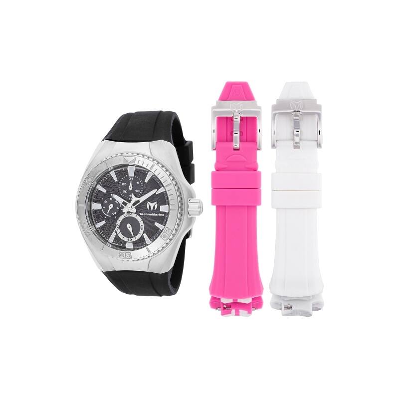 Technomarine Women's TM-124021 Cruise Quartz Chronograph Black Dial Watch