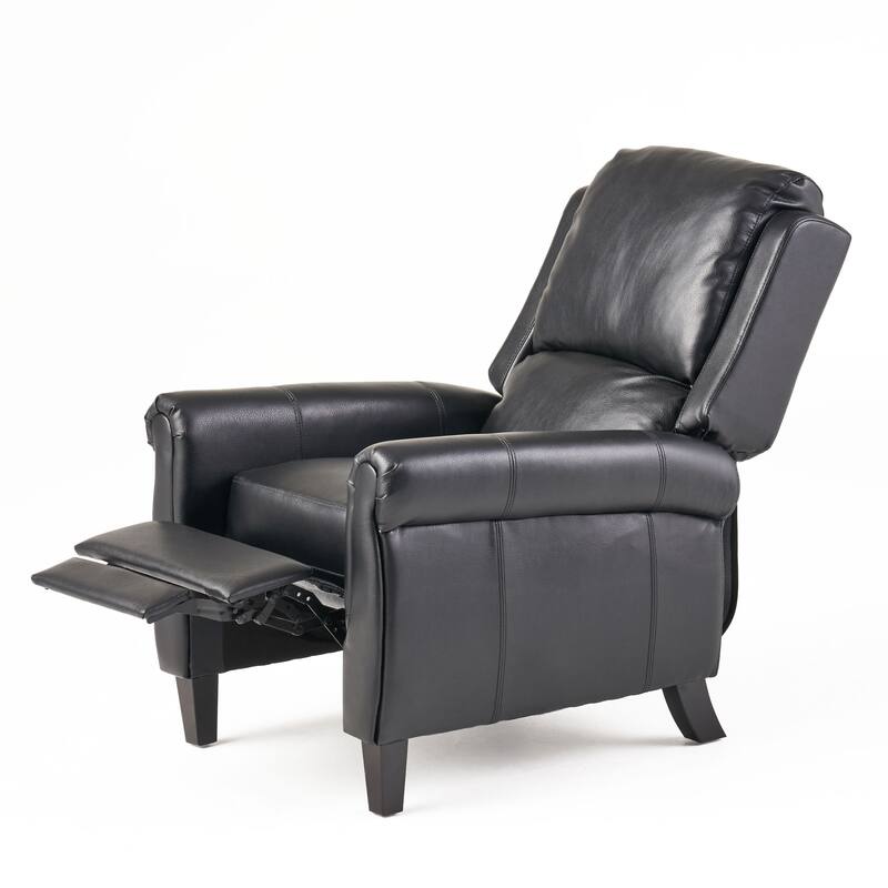 Haddan PU Leather Recliner Club Chair by Christopher Knight Home