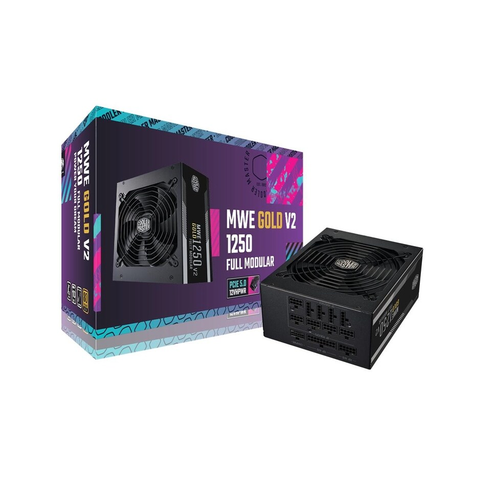 Cooler Master MWE Gold 1250 V2 ATX3.0 Fully Modular, 1250W, 80+ 