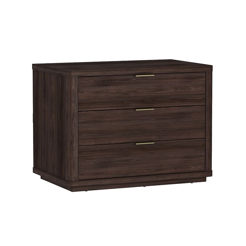 Manhattan Comfort Evelyn 32" Nightstand (3-Drawer) - Set of 2