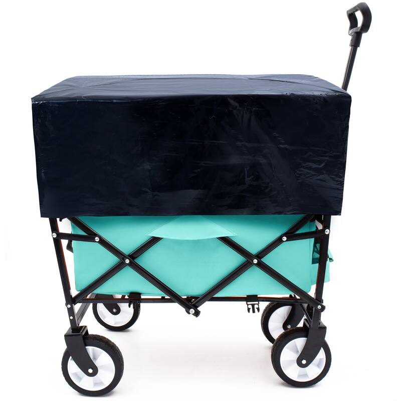 Foldable Wagon Cart with 3 Liner Bags - Heavy Duty Beach & Utility Use