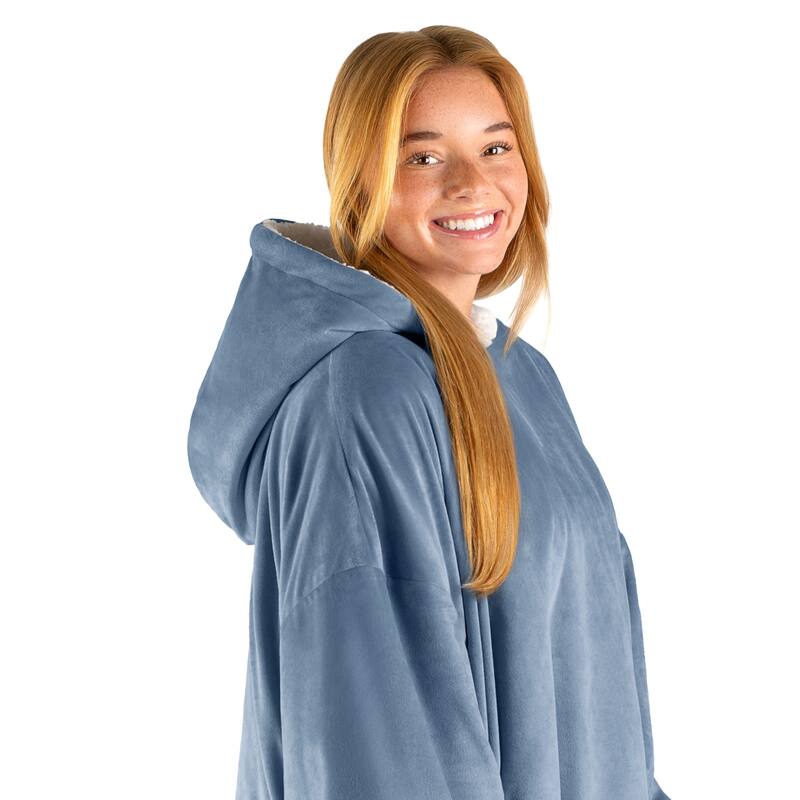 Bare Homey B-Cozy Oversized Sherpa Wearable Blanket