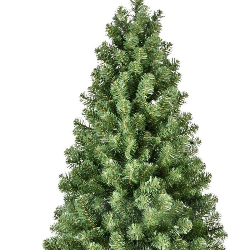 HomeRoots 9' Pre Lit Full Spruce Christmas Tree - Green - 60.00 in. x 108.00 in. x 60.00 in.