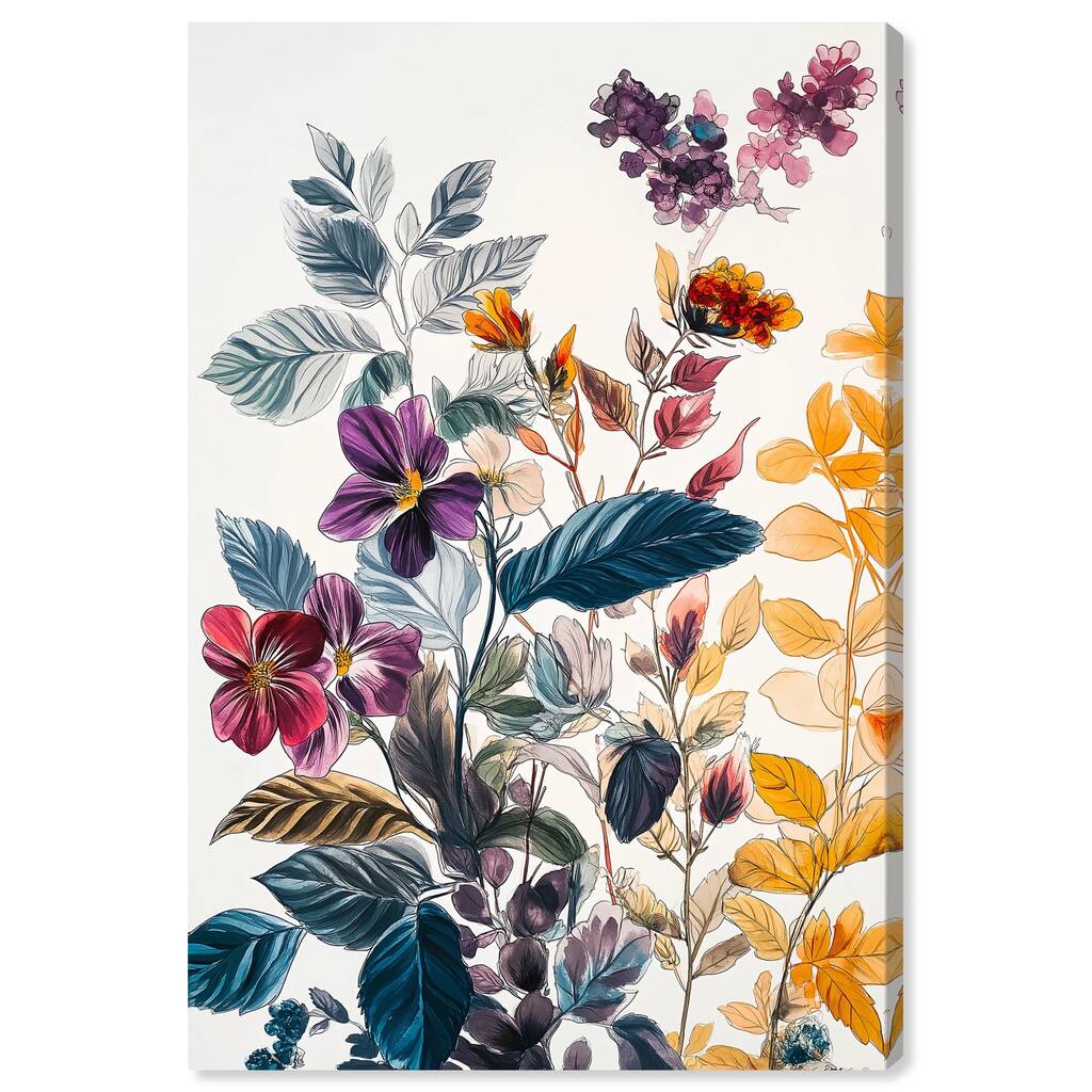 Iris Indigo I Canvas by Art Remedy, Gallery Wrapped