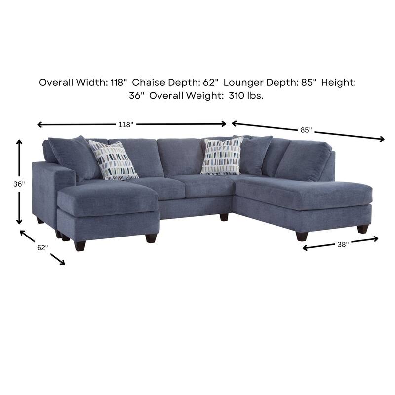 Woodhaven Furniture Harborview Two-Piece Sectional