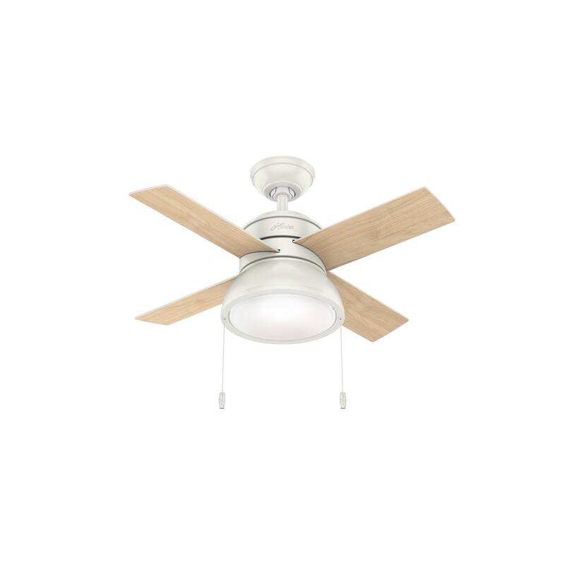 Hunter 36" Loki Ceiling Fan with LED Light - Bedrooms, Home Office, Laundry - Rustic, Farmhouse