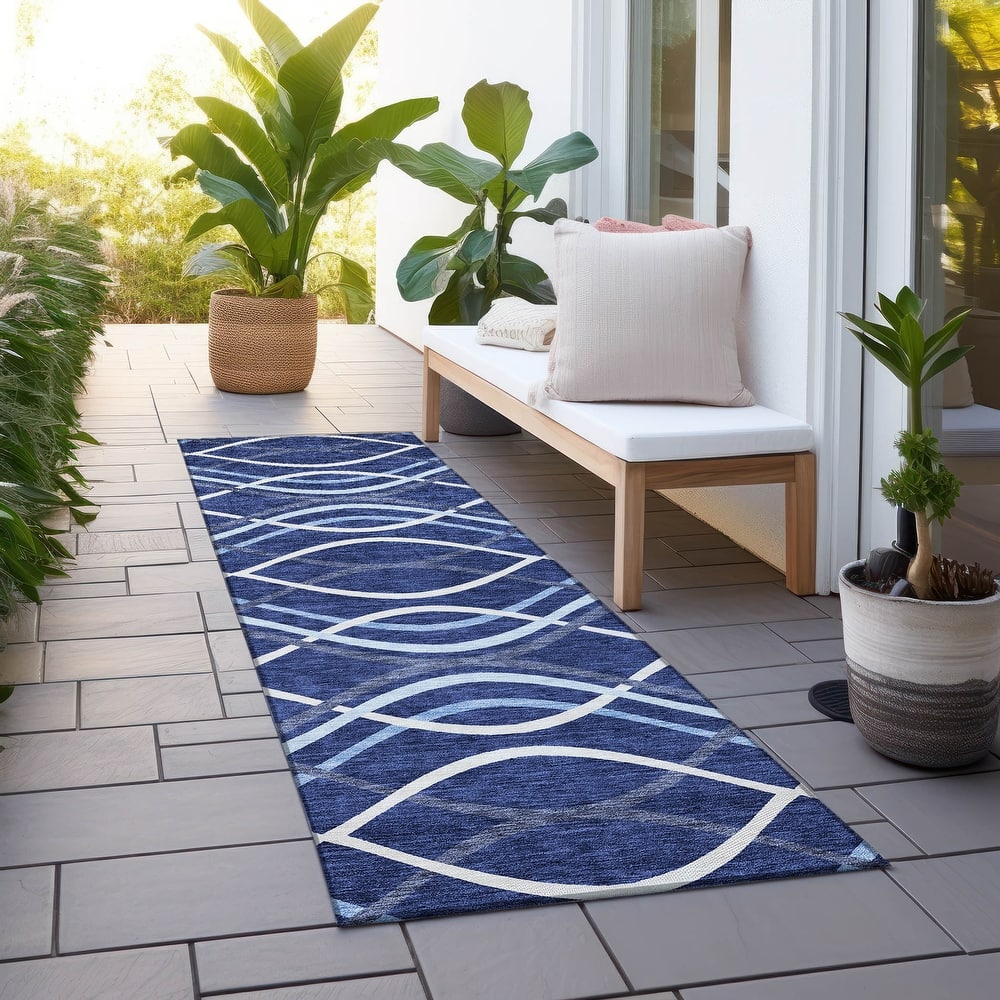 Machine Washable Indoor/ Outdoor Chantille Contempo Deco Rug